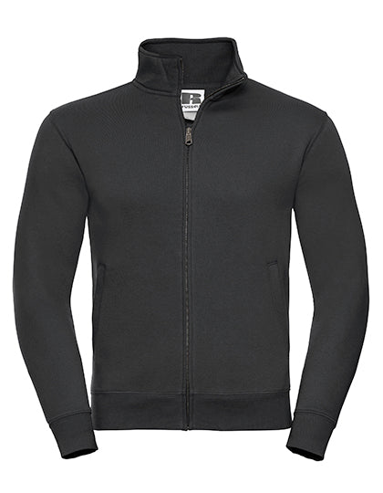 Adults' Authentic Sweat Jacket in Black, Größe 4XL