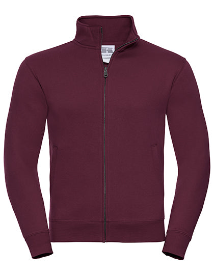 Adults' Authentic Sweat Jacket in Burgundy, Größe 3XL