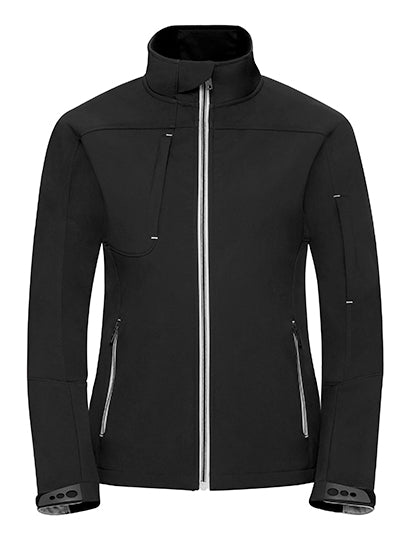 Ladies´ Bionic Softshell Jacket in Black, Größe 4XL