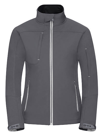 Ladies´ Bionic Softshell Jacket in Iron Grey, Größe 4XL