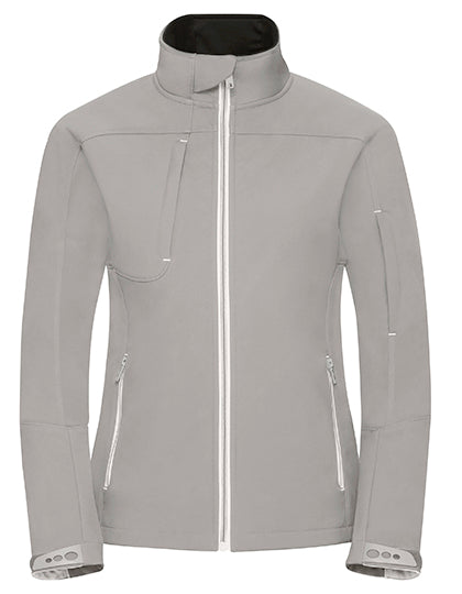Ladies´ Bionic Softshell Jacket in Stone, Größe 4XL