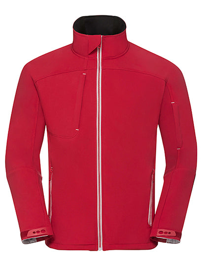 Men´s Bionic Softshell Jacket in Classic Red, Größe 4XL