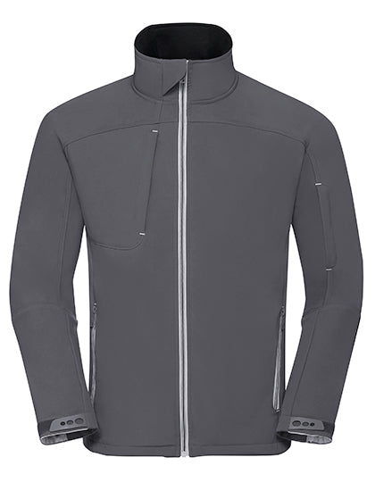 Men´s Bionic Softshell Jacket in Iron Grey, Größe 4XL