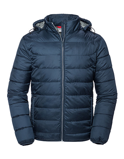 Men´s Hooded Nano Jacket in French Navy, Größe 4XL
