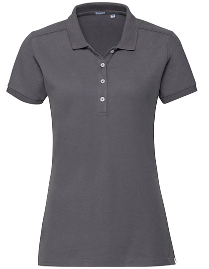 Ladies´ Stretch Polo in Convoy Grey (Solid), Größe XXL