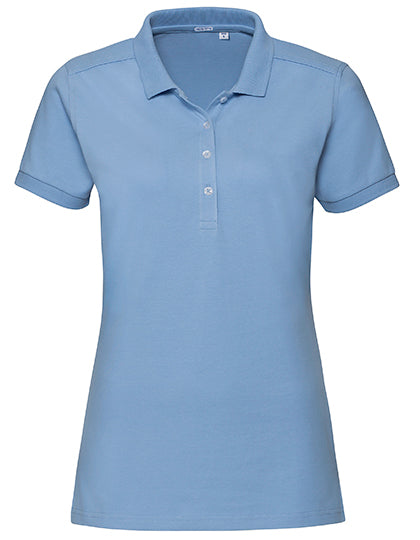 Ladies´ Stretch Polo in Sky, Größe XXL