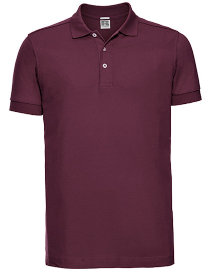Men´s Stretch Polo in Burgundy, Größe 3XL