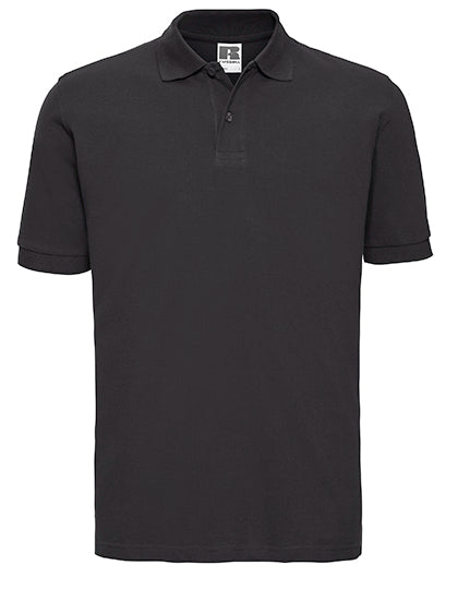 Men´s Classic Cotton Polo in Black, Größe 4XL
