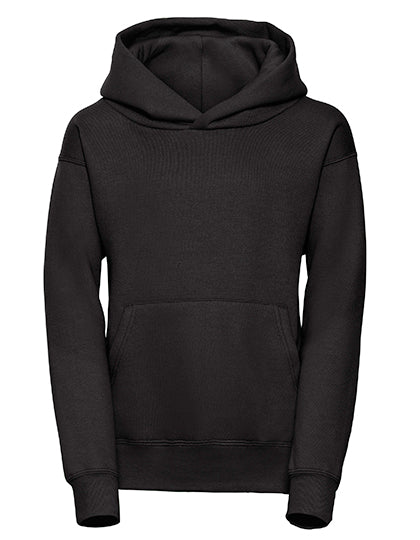 Kids´ Hooded Sweatshirt in Black, Größe 152 (11/12)