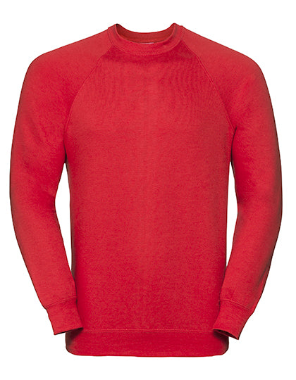 Adults' Classic Sweatshirt in Bright Red, Größe XXL