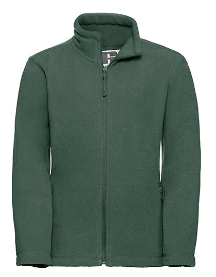 Kids´ Full Zip Outdoor Fleece in Bottle Green, Größe 152 (11/12)