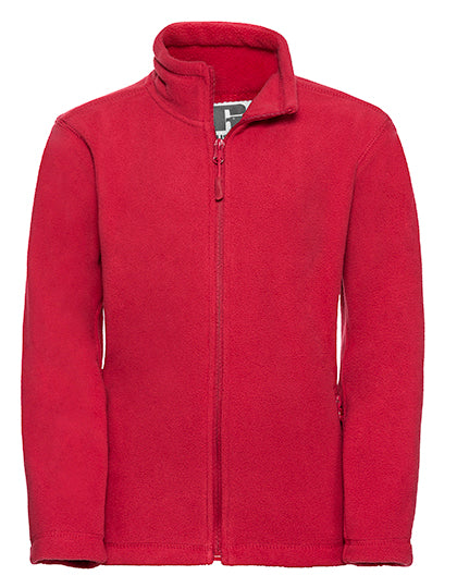 Kids´ Full Zip Outdoor Fleece in Classic Red, Größe 152 (11/12)