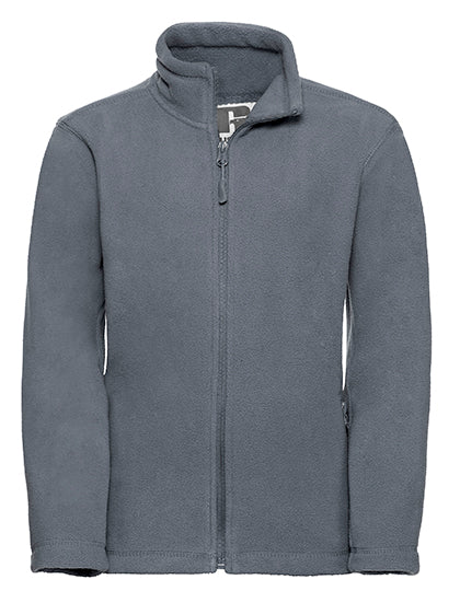 Kids´ Full Zip Outdoor Fleece in Convoy Grey (Solid), Größe 152 (11/12)