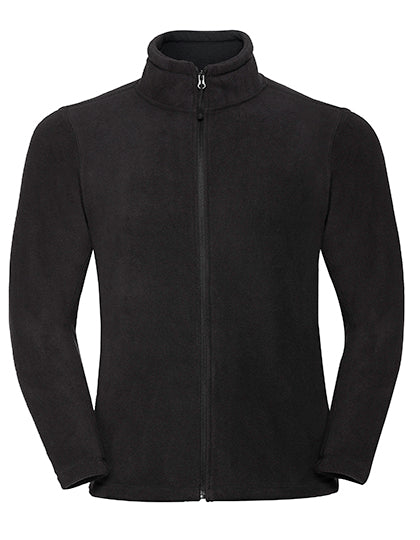 Men´s Full Zip Outdoor Fleece in Black, Größe 4XL
