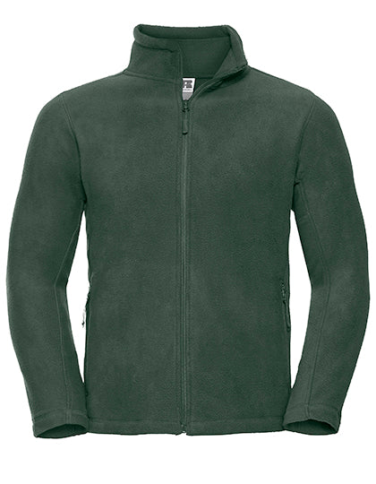 Men´s Full Zip Outdoor Fleece in Bottle Green, Größe 4XL