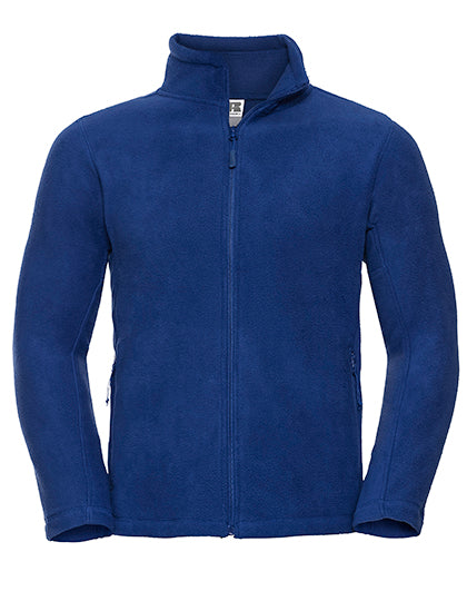 Men´s Full Zip Outdoor Fleece in Bright Royal, Größe 4XL