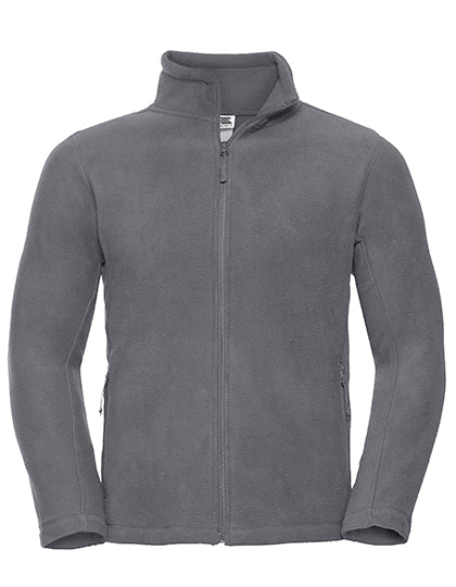 Men´s Full Zip Outdoor Fleece in Convoy Grey (Solid), Größe 4XL