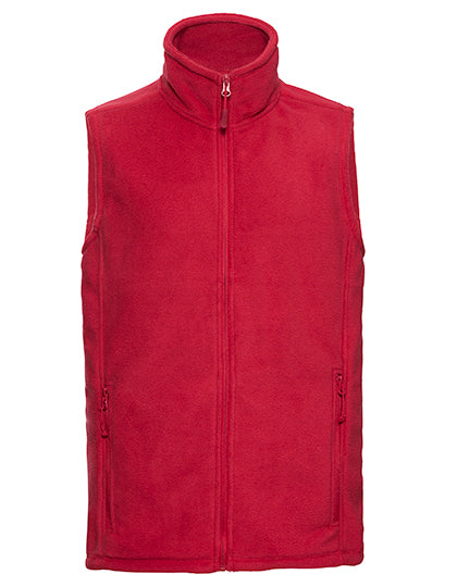 Men´s Outdoor Fleece Gilet in Classic Red, Größe XXL