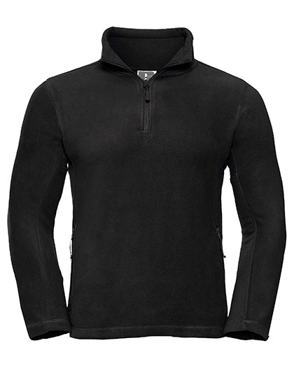 Adults' 1/4 Zip Outdoor Fleece in Black, Größe XXL
