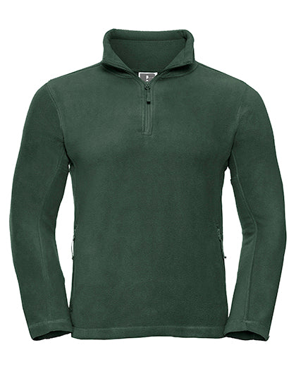 Adults' 1/4 Zip Outdoor Fleece in Bottle Green, Größe XXL