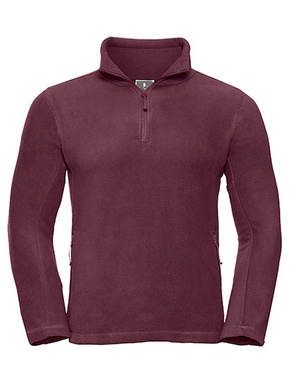 Adults' 1/4 Zip Outdoor Fleece in Burgundy, Größe XXL