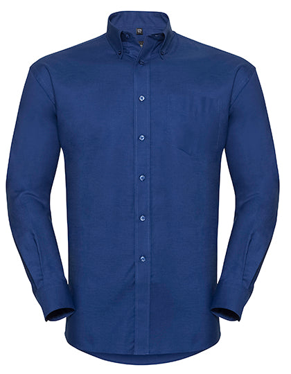 Men´s L/S Easy Care Oxford Shirt in Bright Royal, Größe 6XL (53/54)