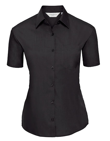 Ladies' Short Sleeve Classic Polycotton Poplin Shirt