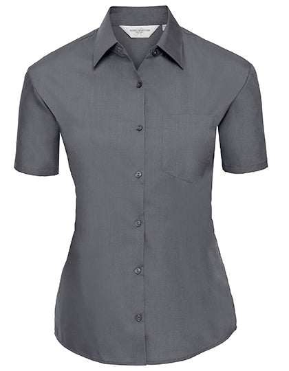 Ladies' Short Sleeve Classic Polycotton Poplin Shirt