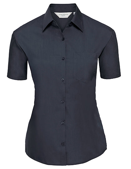 Ladies' Short Sleeve Classic Polycotton Poplin Shirt