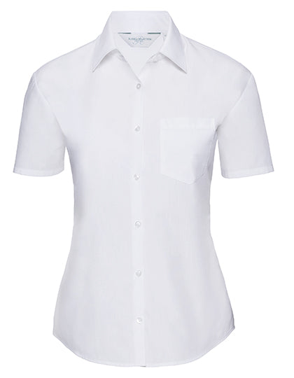 Ladies' Short Sleeve Classic Polycotton Poplin Shirt