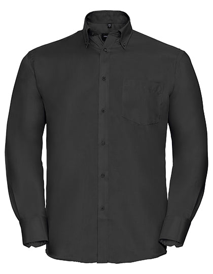 Men´s L/S Ultimate Non-Iron Shirt in Black, Größe 4XL (49/50)