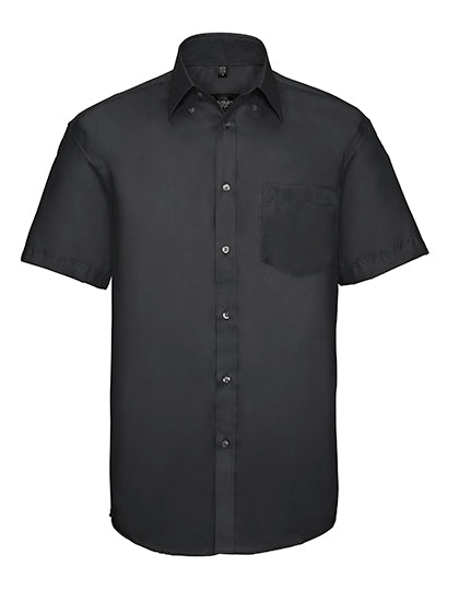 Men´s Short Sleeve Ultimate Non-Iron Shirt in Black, Größe 4XL (49/50)