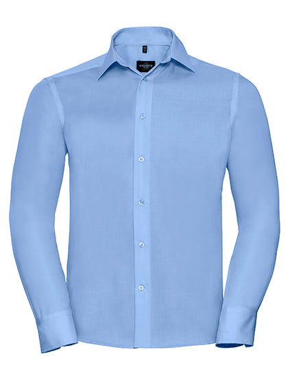 Men´s L/S Tailored Ultimate Non-iron Shirt in Bright Sky, Größe 4XL (49/50)