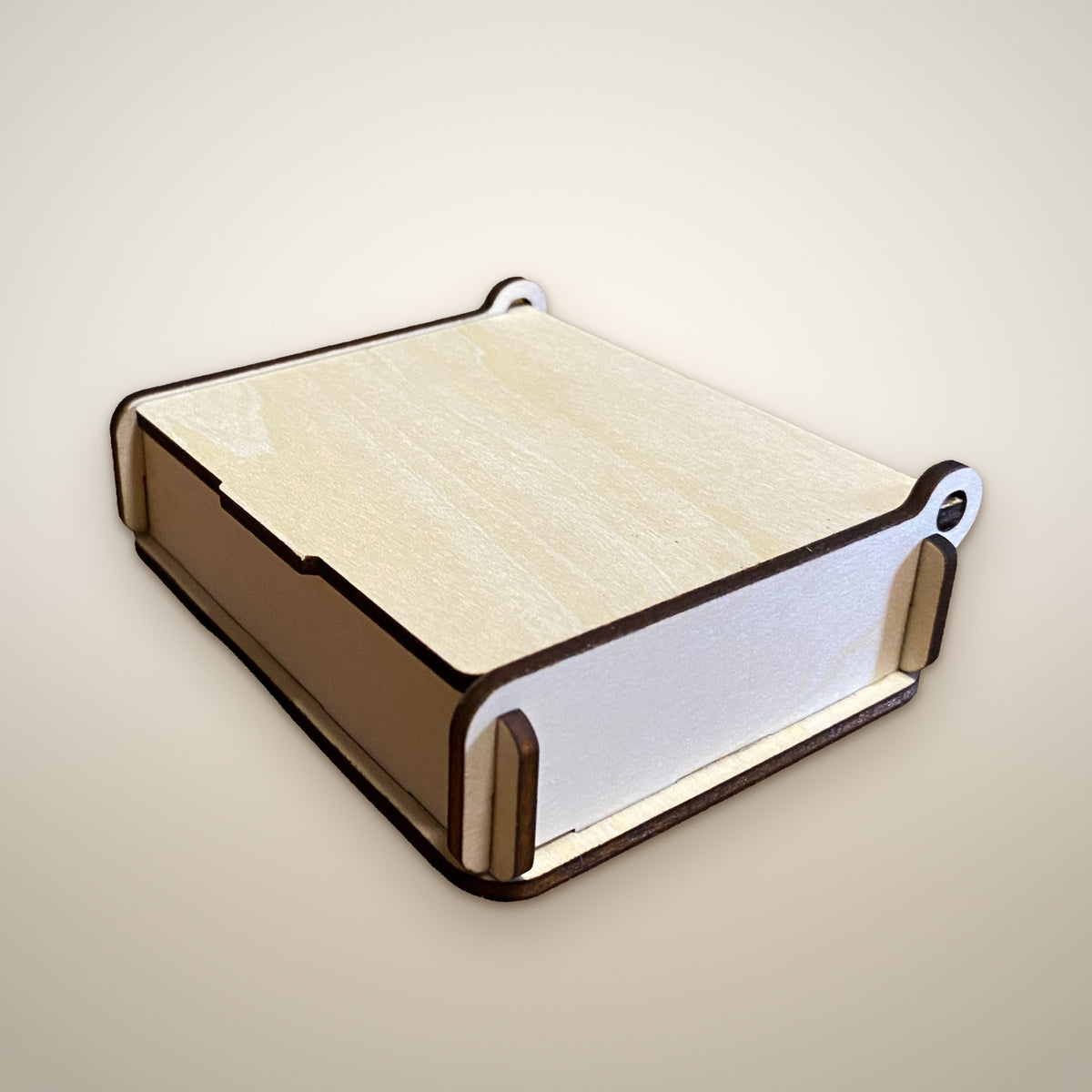Kleine Holzbox mit Klappdeckel aus Lindenholz – Geschenkbox & Verpackung, ca. 10 × 8 × 3,5 cm, gravierbar