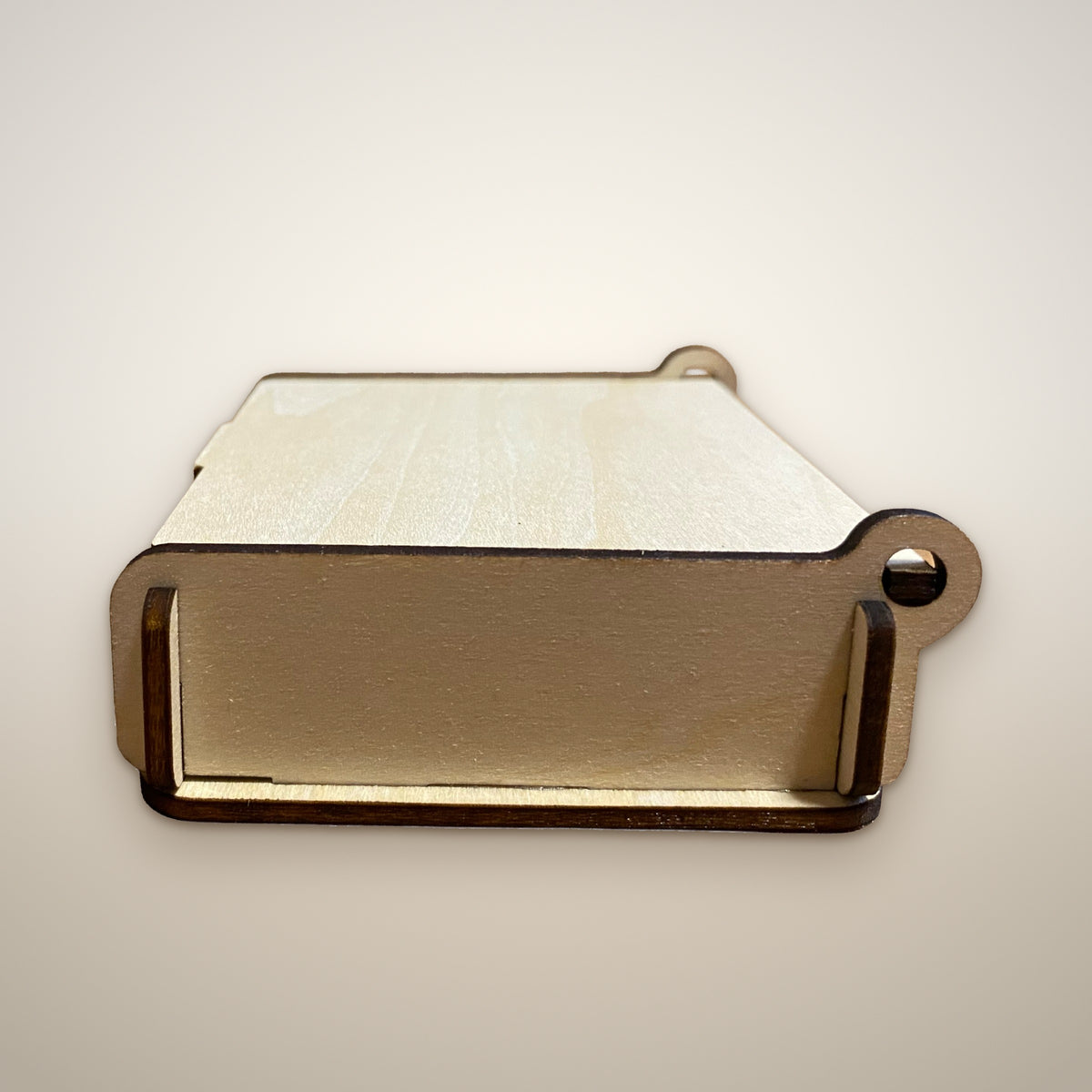 Kleine Holzbox mit Klappdeckel aus Lindenholz – Geschenkbox & Verpackung, ca. 10 × 8 × 3,5 cm, gravierbar